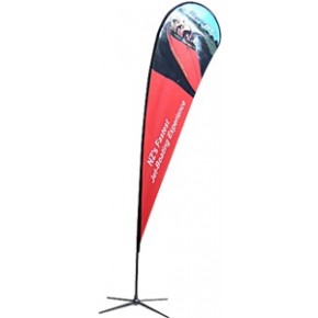 Tear Drop Flag - X-Large / Single Side